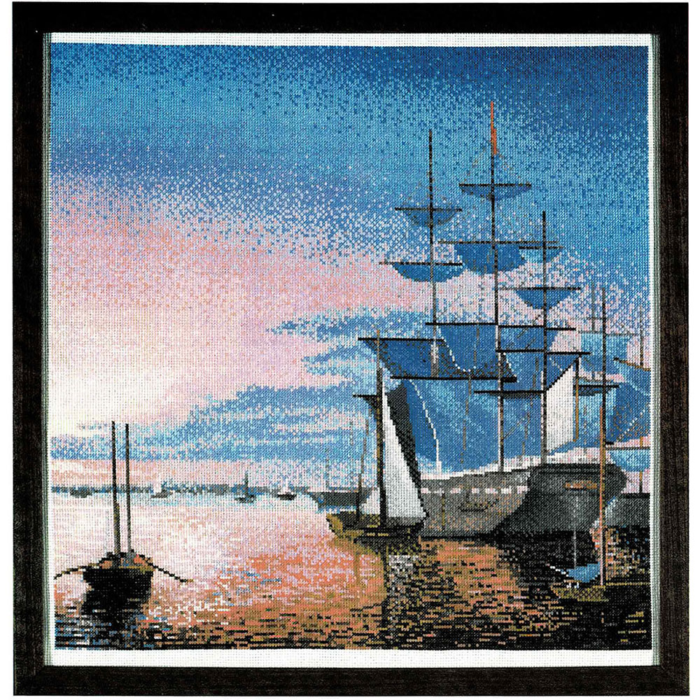 십자수도안책 명화 Fine Arts Heritage/ BOSTON HARBOR AT SUNSET-144(CHART PACK)