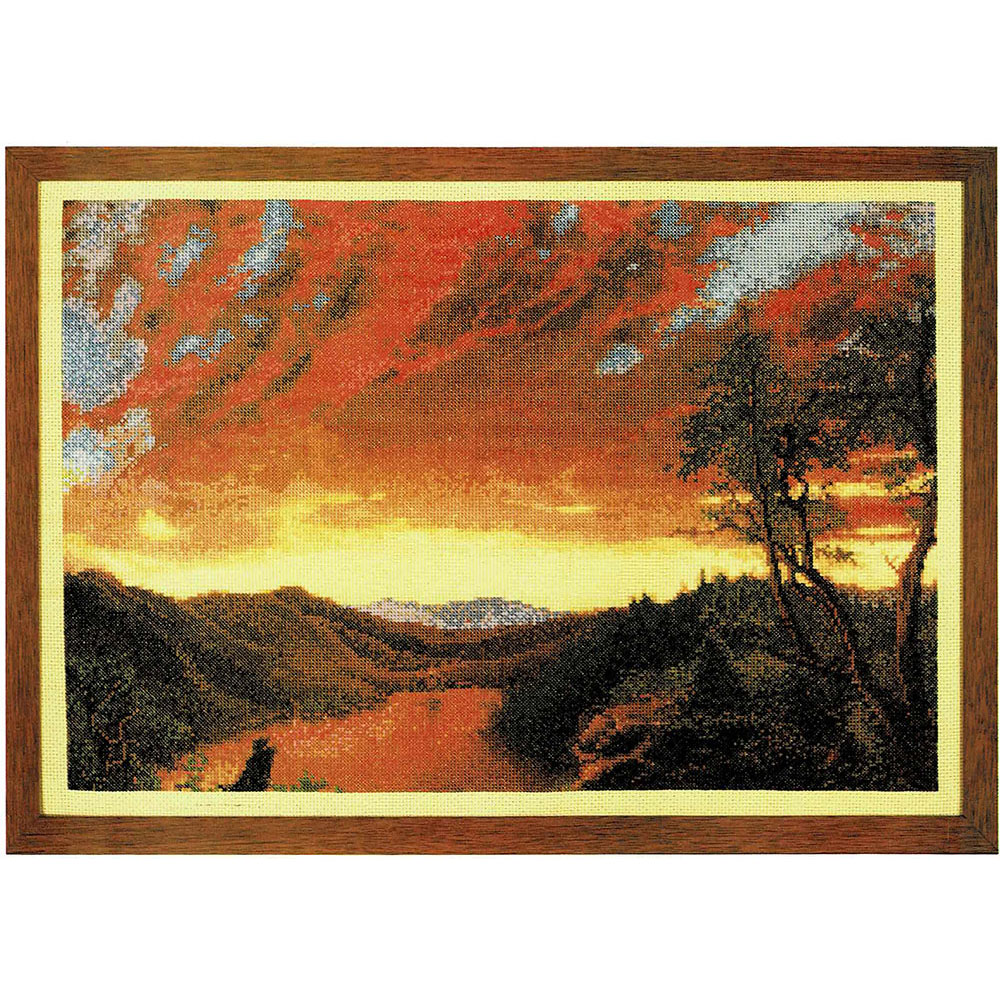 십자수도안책 명화 Fine Arts Heritage/ TWILIGHT IN THE WILDERNESS-145(CHART PACK)