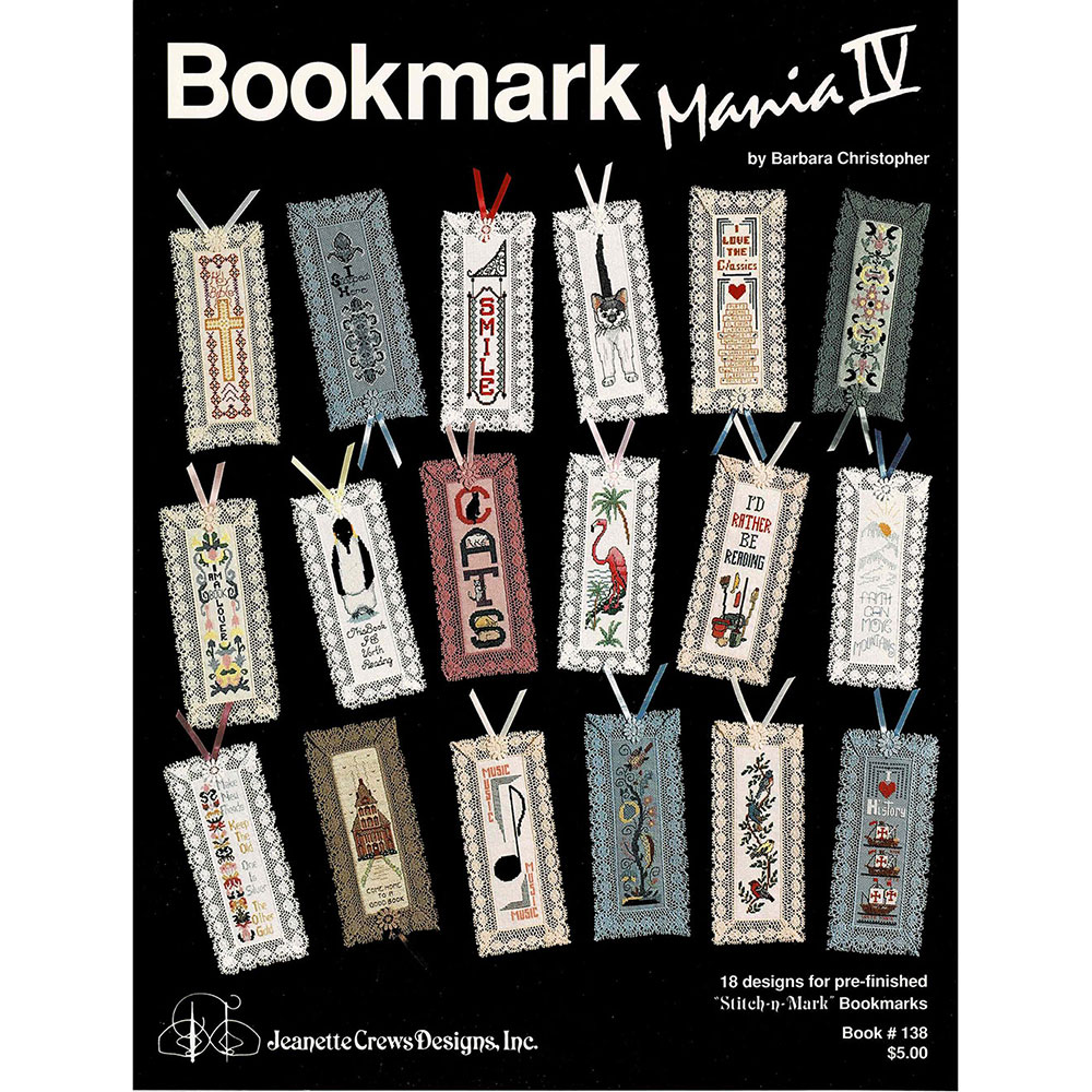 십자수도안책 Jeanette/ BOOKMARK MANIA IV-138