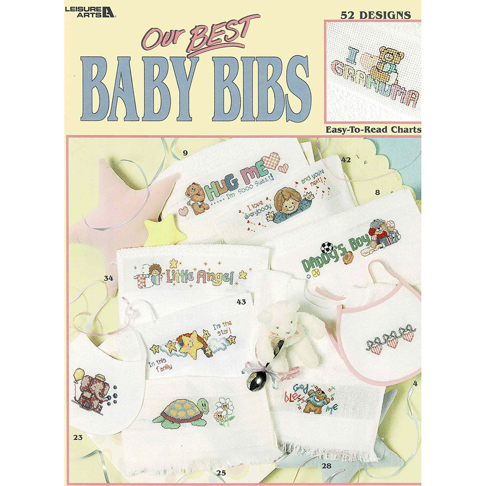 십자수도안책 Leisure Arts/ OUR BEST BABY BIBS-3272