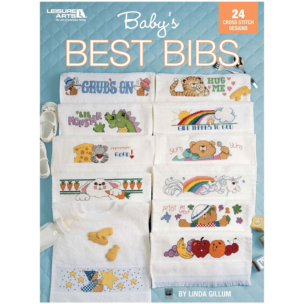 십자수도안책 Leisure Arts/ BABYS BEST BIBS-4839