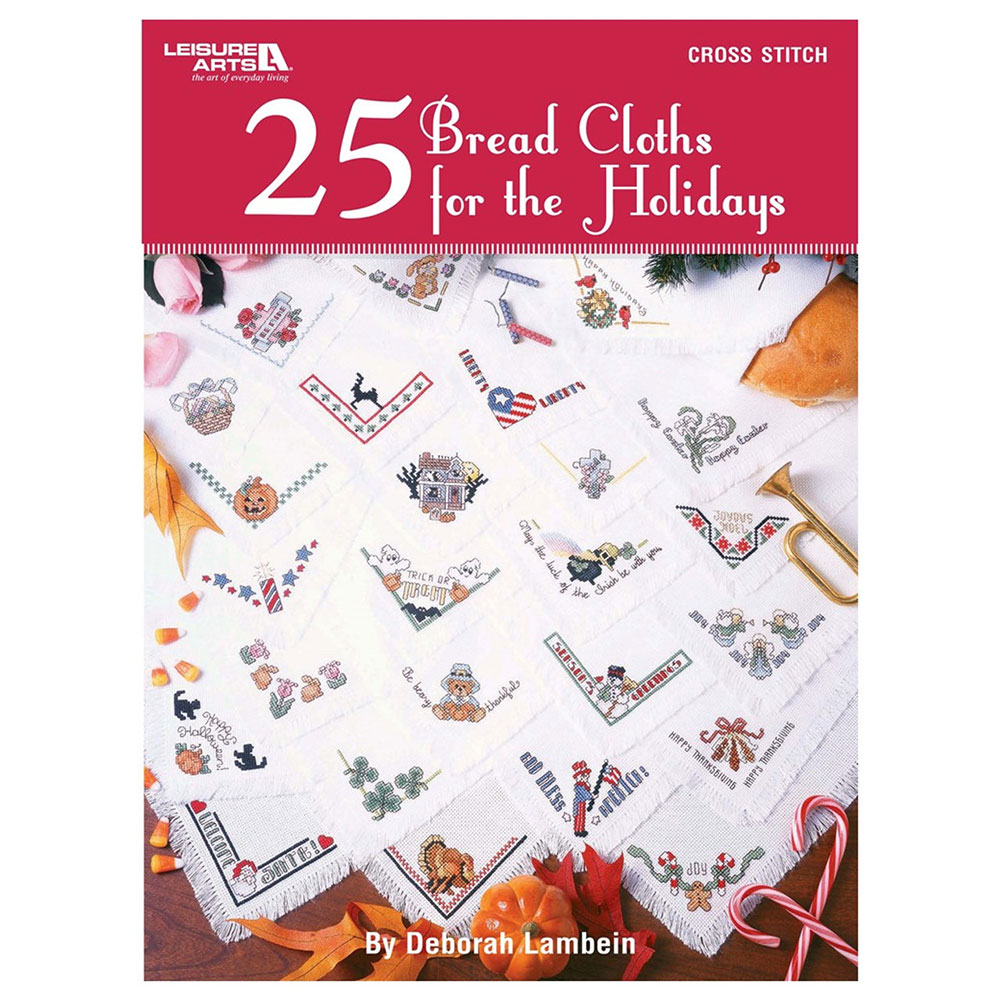 십자수도안책 Leisure Arts/ 25 BREAD CLOTHS HOLIDAYS-4848