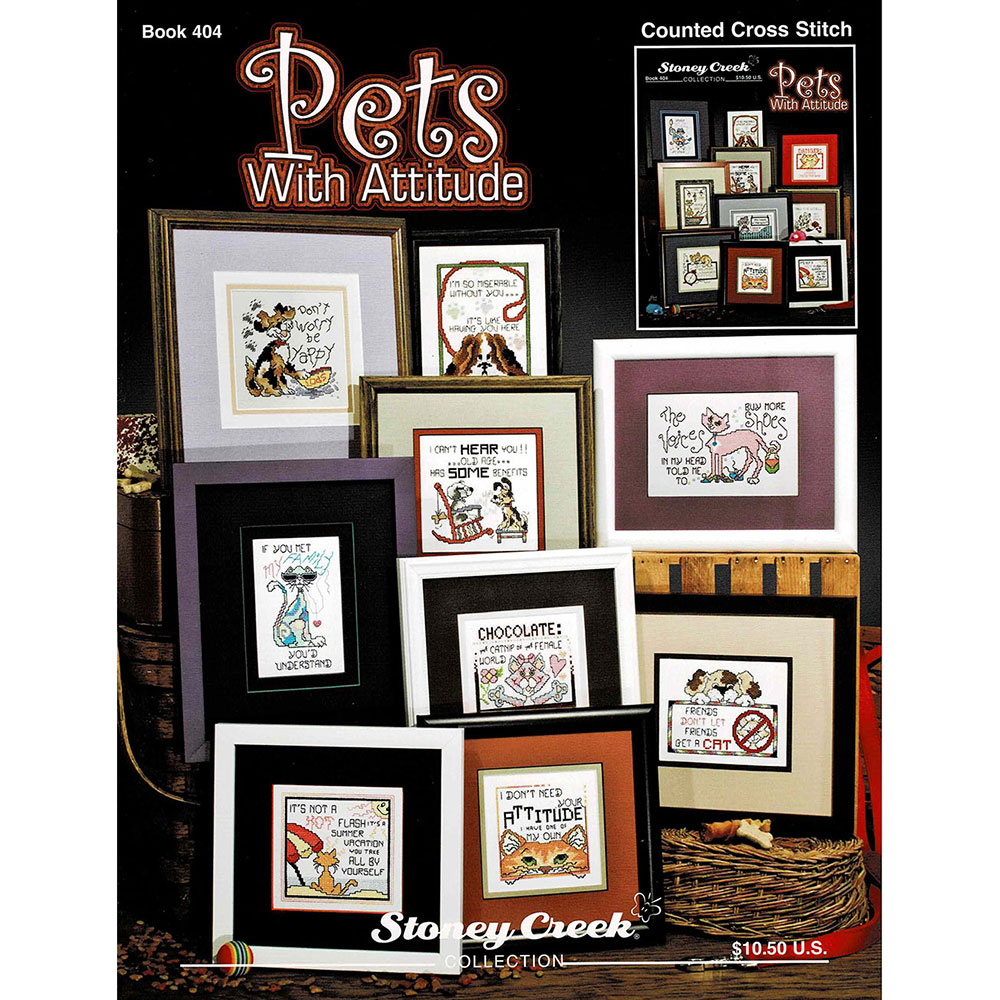 십자수도안책 Stoney/ PETS WITH ATTITUDE-404