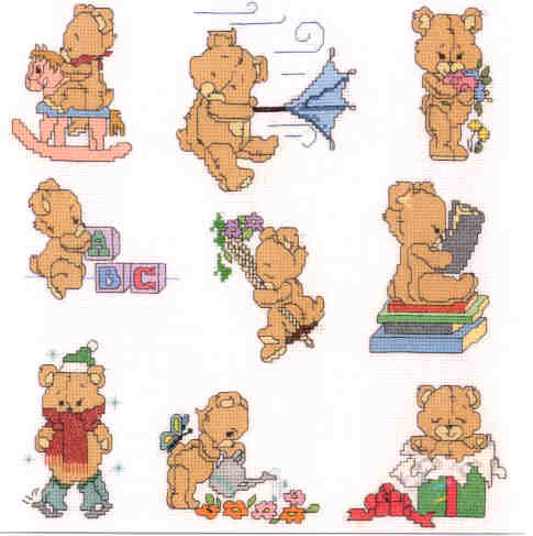 십자수도안책/ 기타1 GRAPHWORKS/ TEDDY BEAR COLLECTION VOL.1-L93