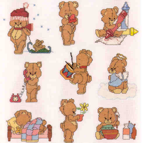 십자수도안책/ 기타1 GRAPHWORKS/ TEDDY BEAR COLLECTION VOL.2-L94
