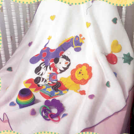 Bucilla/ 아기담요 아플리케패키지 CIRCUS ANIMALS-42372