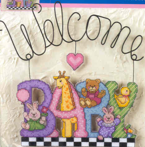 외국 십자수패키지 Dimensions/철제WELCOME,SWEET BABY-72549