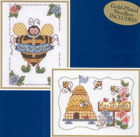 외국 십자수패키지 Bucilla/THE BEESKNEE PAIR-42623