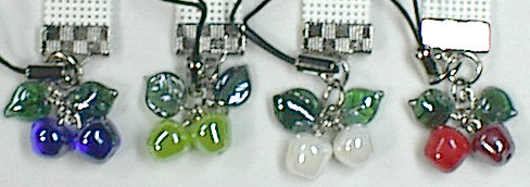 핸드폰줄-곤색사과/4561