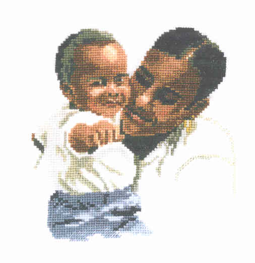 십자수도안책 Green Apple/ MOTHER AND CHILD-670(CHART PACK)