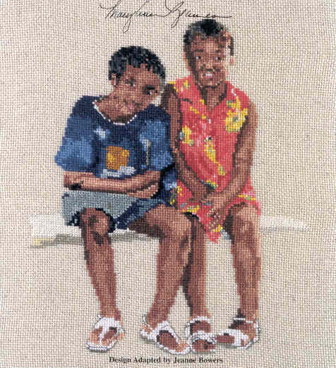 십자수도안책 Green Apple/ GIRLS IN SANDALS-659