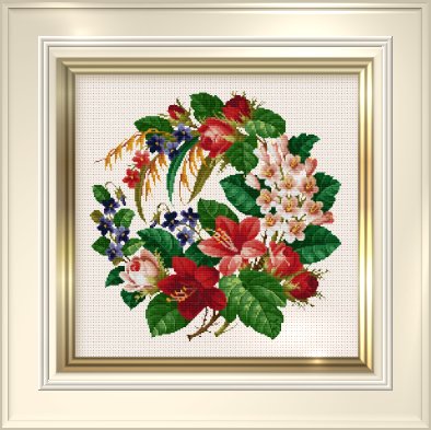 십자수도안책 Ellen Maurer/ FLORAL SYMPHONY-018