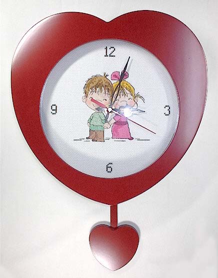 십자수 완성품 시계-205R추-FOR YOU/5743