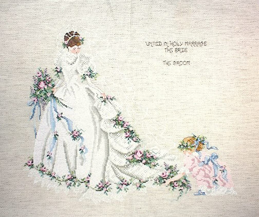 십자수 완성작품(원단상태)-THE BRIDE/5921