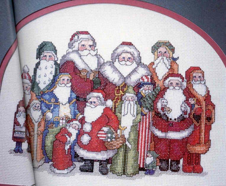 십자수도안책 Leisure Arts/ SANTAS GREAT BOOK-2840