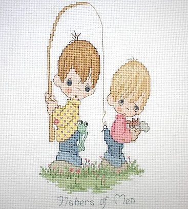 십자수 완성작품(원단상태)-Gloria & Pat FISHERS/6164