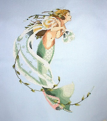 십자수 완성작품(원단상태)-DEEPEST LOVE(14카운트)/6403