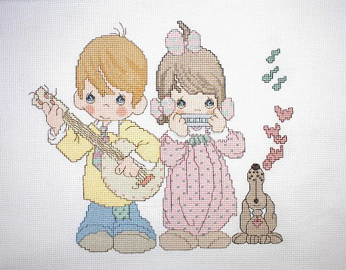 십자수 완성작품(원단상태)-Gloria & Pat 연주/6426