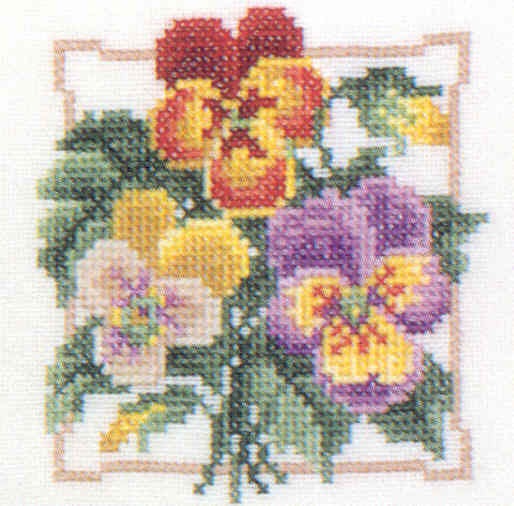 십자수도안책 Serendipity/ 작은책 PANSIES-L146