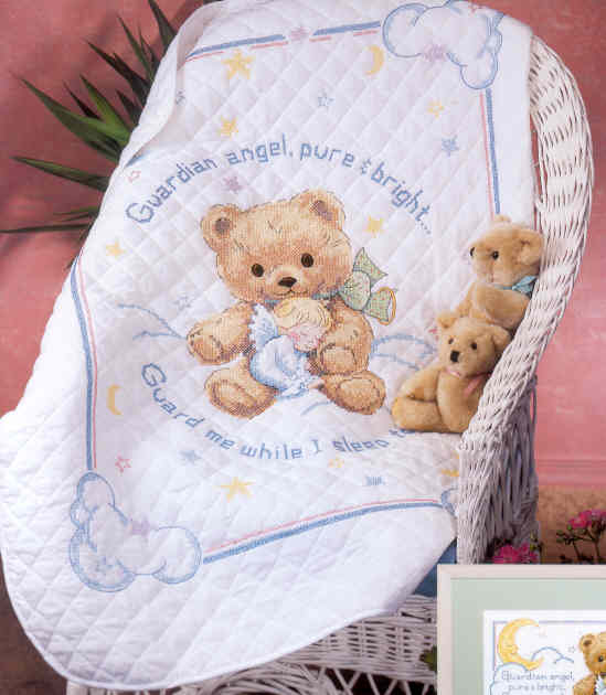 외국 십자수패키지 Dimensions/ 아기이불 CUDDLY BEAR-13065