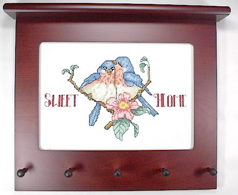 십자수 완성품 키걸이-파랑새/6914