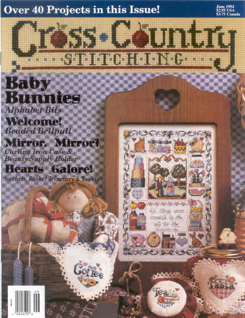 십자수잡지 CROSS COUNTRY STITCHING-1994 JUNE