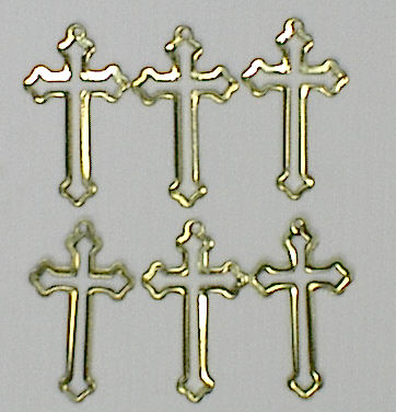 장식-십자가(금속)/7262(6개세트)