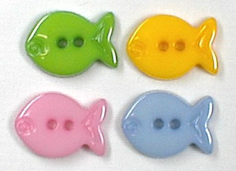 단추장식-물고기(플라스틱)/7278(4개세트)