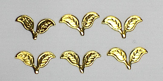 장식-나뭇잎-둘(금속)/7361(6개세트)