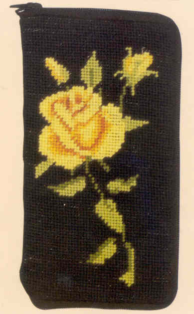 외국 십자수패키지 Janlynn/ 안경집 YELLOW ROSE-203