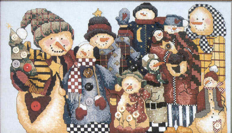 십자수도안책 Janlynn/ SNOWMAN COLLECTOR-30-303