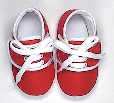 수놓기 위한 보행기신발(Red) 백일선물/7592