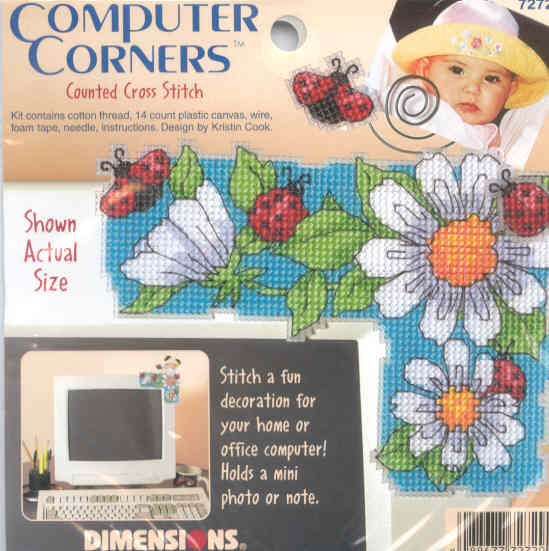 외국 십자수패키지 Dimensions/COMPUTER CORNERS LADYBUG CHARM-72729