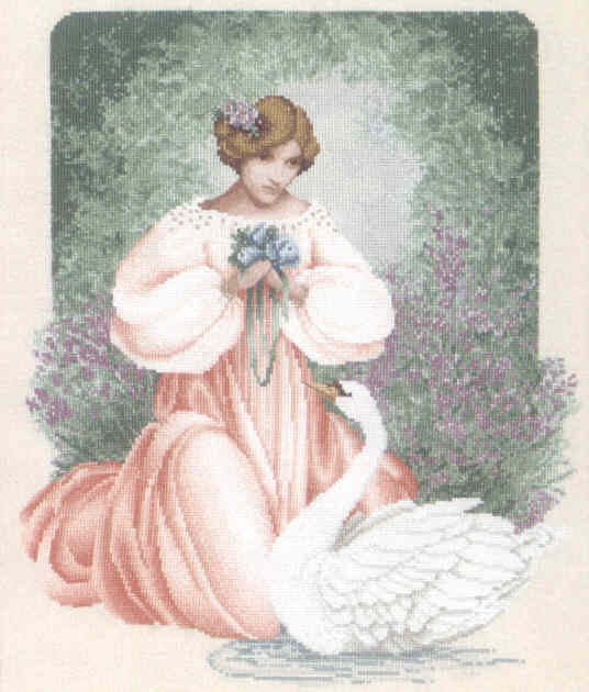 십자수도안책 Lavender & Lace/ LADY CLAIRE-LL45