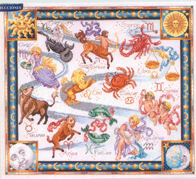 십자수도안책 Vermillion/ THE ZODIAC-228(CHART PACK)