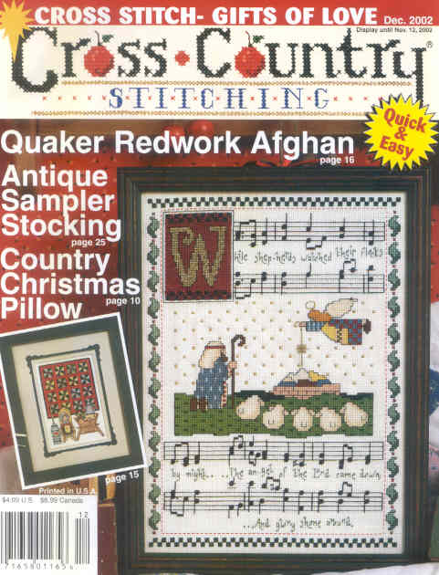 십자수잡지 CROSS COUNTRY STITCHING-2002 DECEMBER