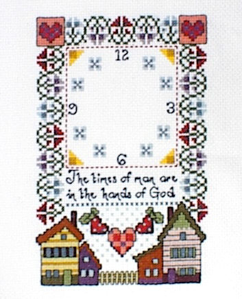 십자수 완성작품(원단상태)-시계-TIMES OF MAN/9257