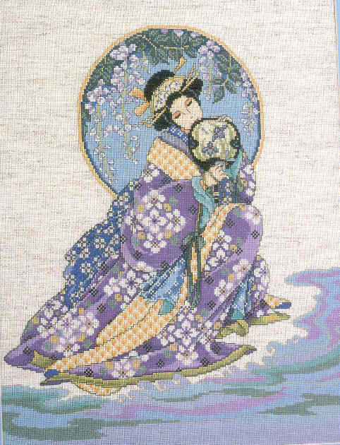 외국 십자수패키지 Design Works/ ORIENTAL SPRING BEAUTY-9881