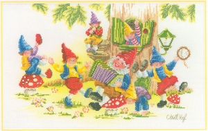 외국 십자수패키지 Lanarte/GNOME PARTY-15578A