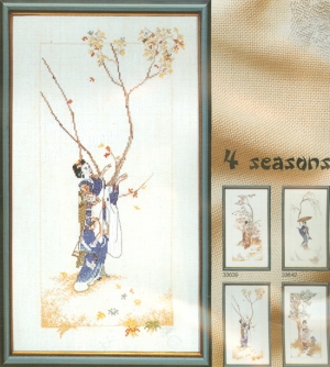외국 십자수패키지 Lanarte/GEISHA AUTUMN-33641