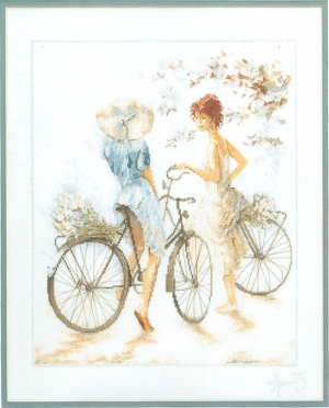 외국 십자수패키지 Lanarte/GIRLS ON BICYCLE(자전거여인)-0007949(33788)