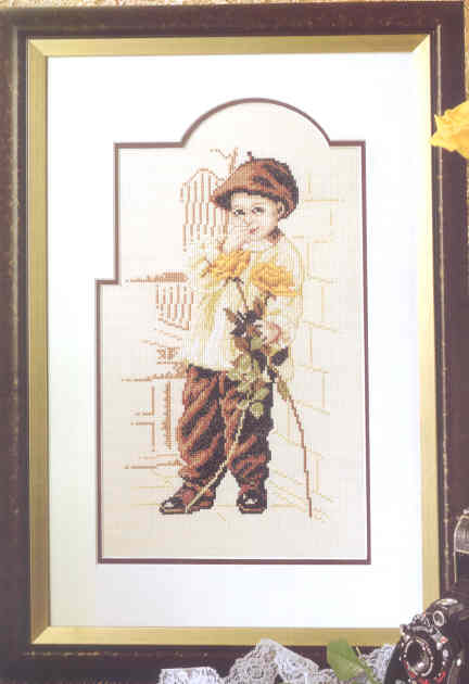 십자수도안책 Rico/ BOY WITH YELLOW ROSE-71904