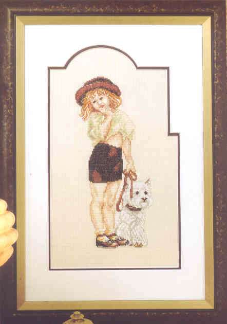십자수도안책 Rico/ GIRL WITH DOG-71903