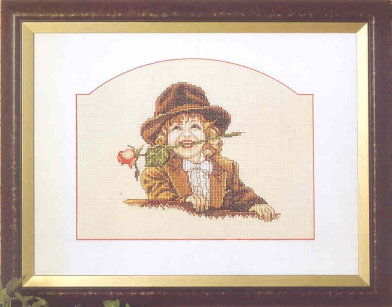 십자수도안책 Rico/ GIRL WITH HAT AND ROSE-71902