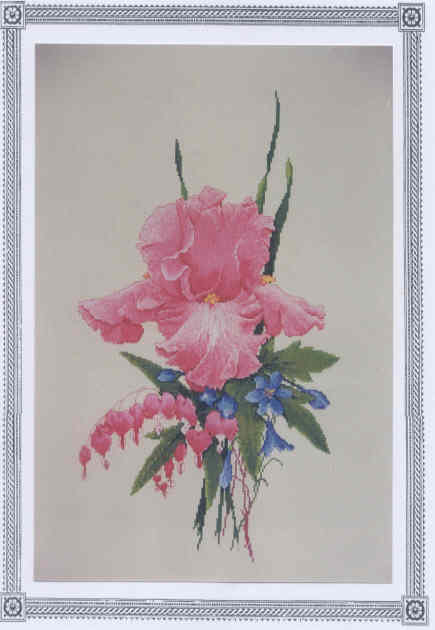 십자수도안책 The Silver Linning/ PINK IRIS COLLECTION-SL128(CHART PACK)