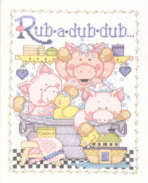 외국 십자수패키지 Design Works/ RUB-A-DUB-9632
