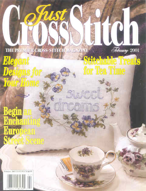 십자수잡지 JUST CROSSSTITCH FEBRUARY 2001