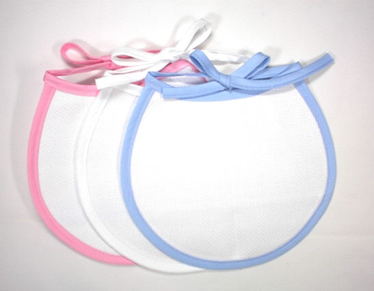 턱받이(원형)바이어스-핑크/10104