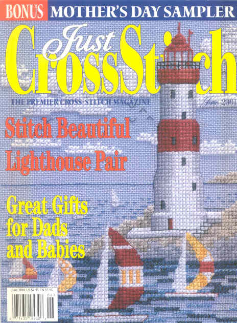 십자수잡지 JUST CROSSSTITCH JUNE 2001