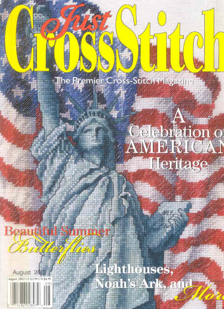 십자수잡지 JUST CROSSSTITCH AUGUST 2002